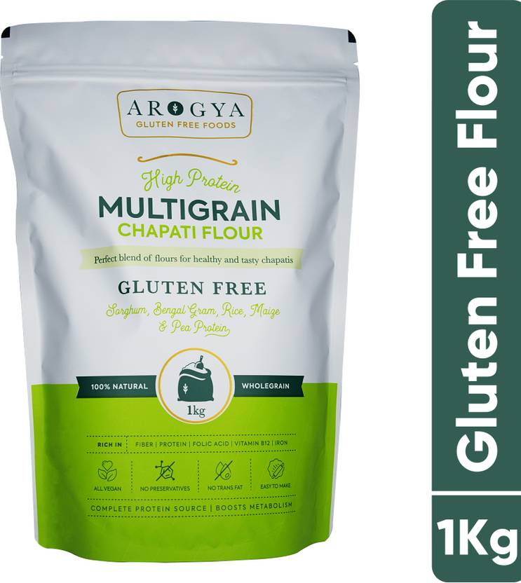 Arogya Gluten Free Foods High Protein Multigrain Chapati Flour, 1Kg