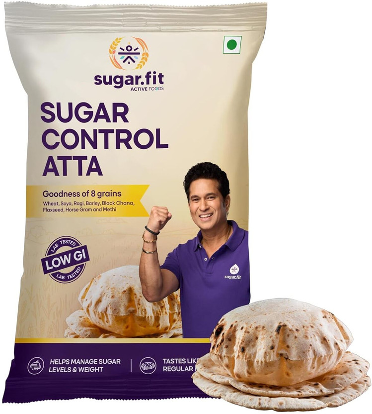 Sugar.fit Multigrain Atta Low GI 8-in-1 Flour for Weight