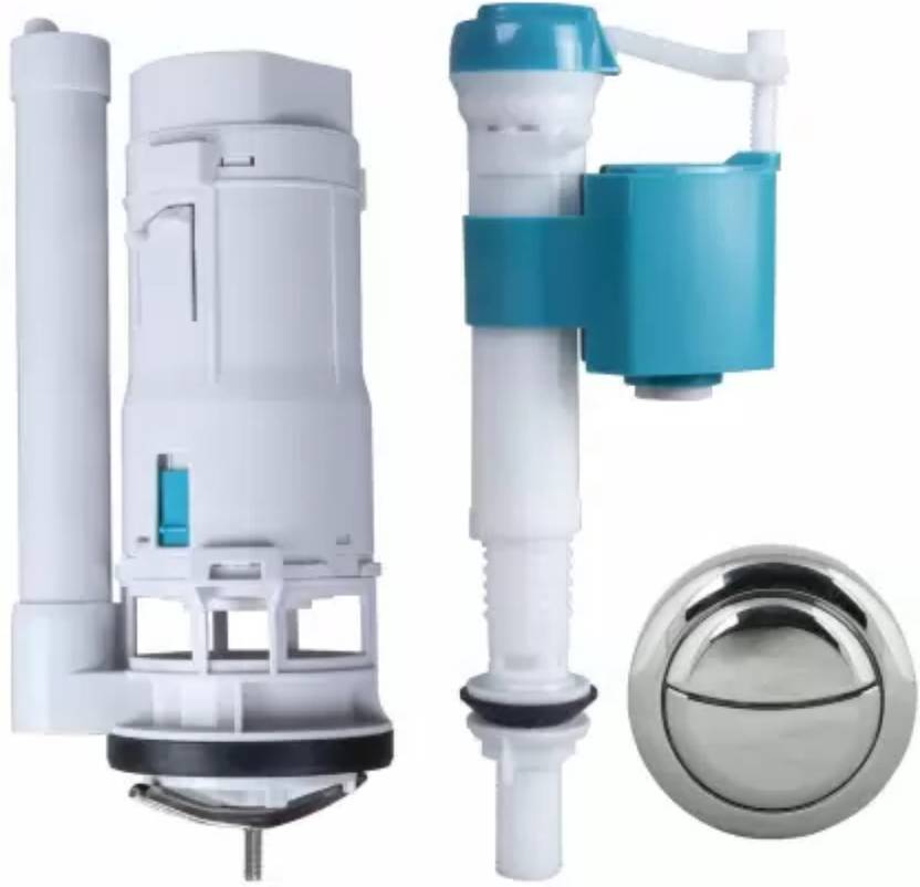 Elegant Casa Toilet Repair Kit Dual Flush Valve, 10 inch Flush Siphon