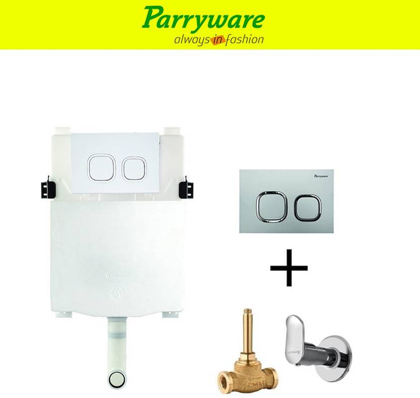 Parryware Linea Concealed Cistern with concealed body alpha upper part