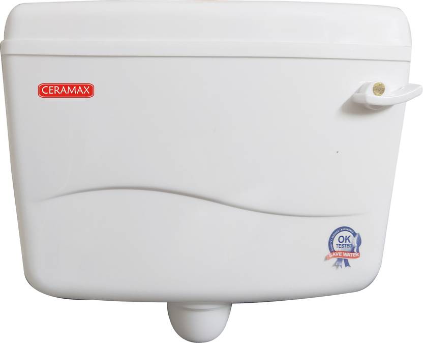CERAMAX Flushing Cistern Toilet Flush Tank 10 Liter Heavy Duty Single Flush Tank Price in India