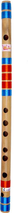 Nextromart Musical Flutes Bamboo Flutes D Sharp 7 Hole Right Hand Bansuri Size 17 inch With Free Carry Bag Bamboo Flute