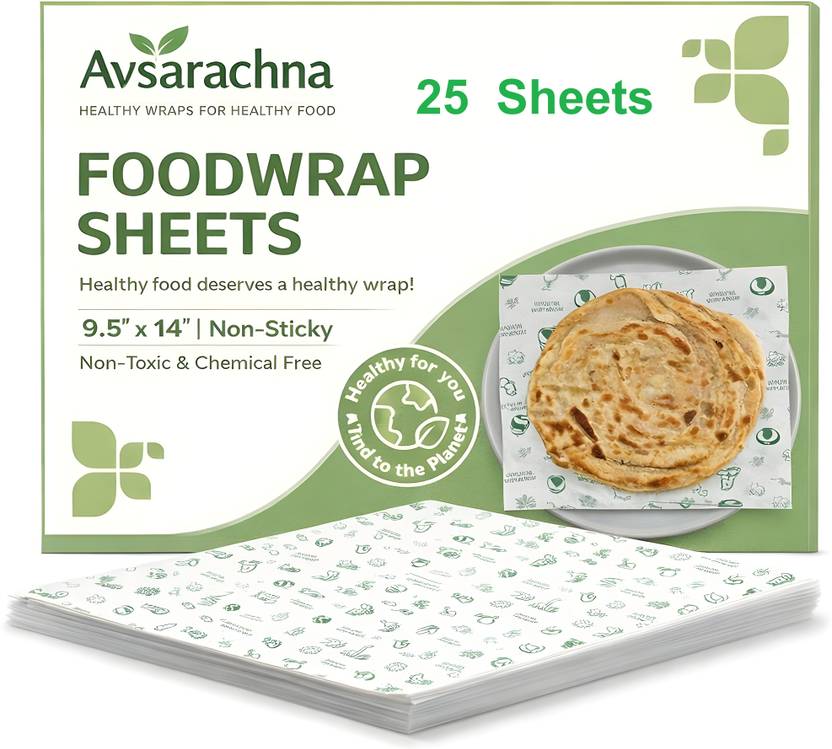 AVSARACHNA Avsarachna Food Wrap Sheets 11"x11" (25 Sheets) | Parchment Paper