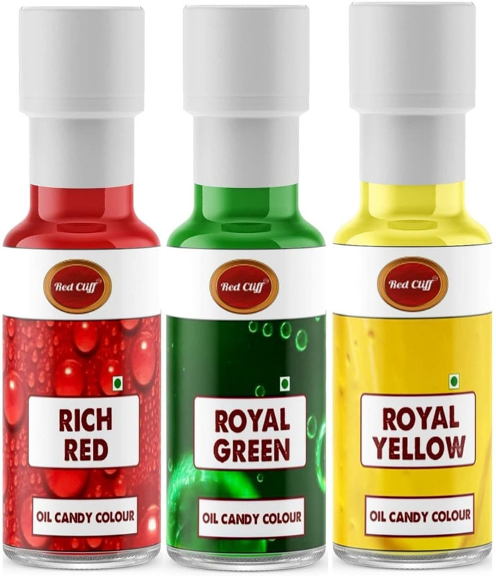 RED CLIFF Rich Red, Royal Green, Royal Yellow Oil Candy Food