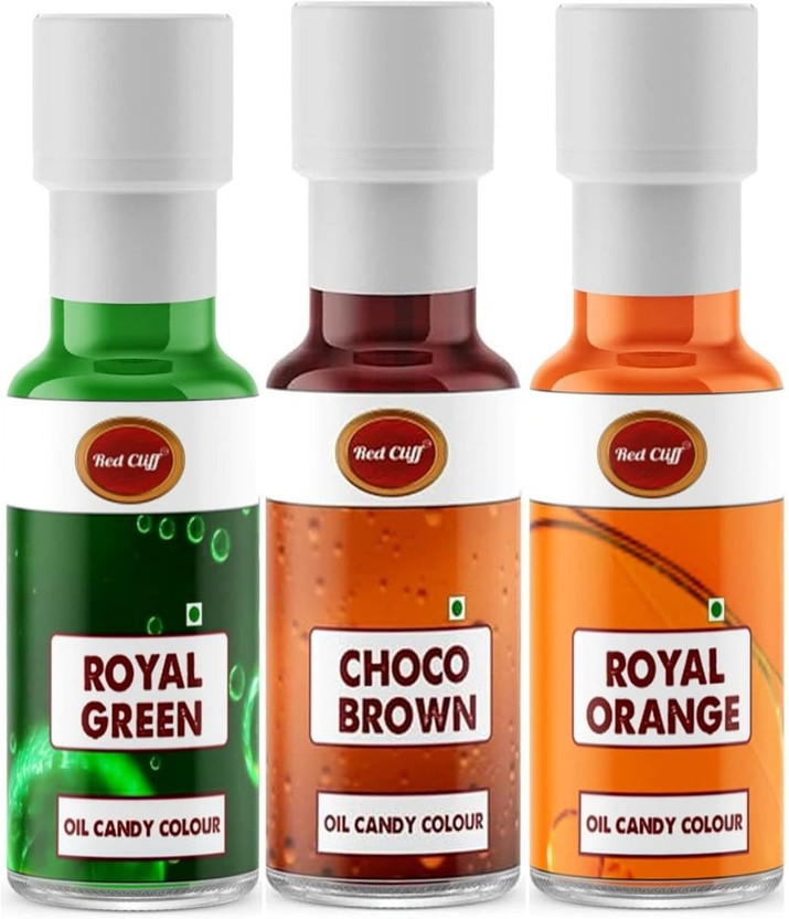 RED CLIFF Royal Green,Choco Brown,Royal Orange Oil Candy Food