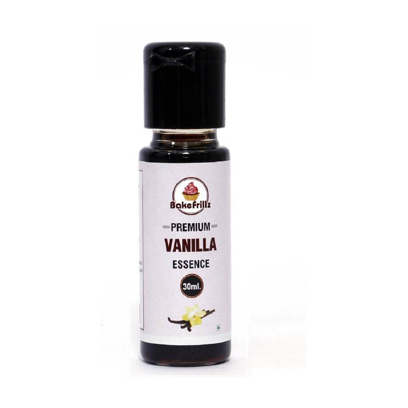 Bakefrillz Vanilla Essence for baking cake, ice creams, puddings, sweets, 30 ml Vanilla Liquid Food Essence