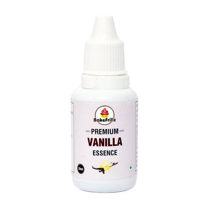Bakefrillz Vanilla Essence Food Flavour for cake ice cream desserts, 20 ml Vanilla Liquid Food Essence