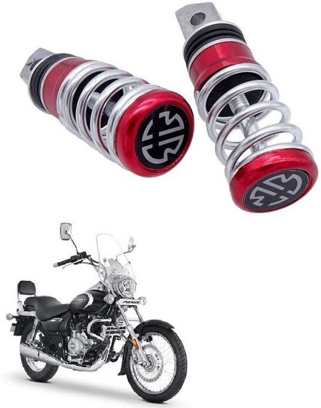 Miwings Red Foot Rest For Bajaj Avenger Cruise 220 Foot Rest Price in