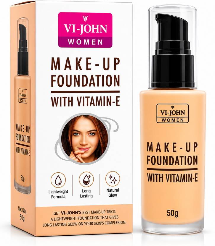 VI-JOHN Matte Liquid Makeup Foundation with Pump For All Skin Types Foundation