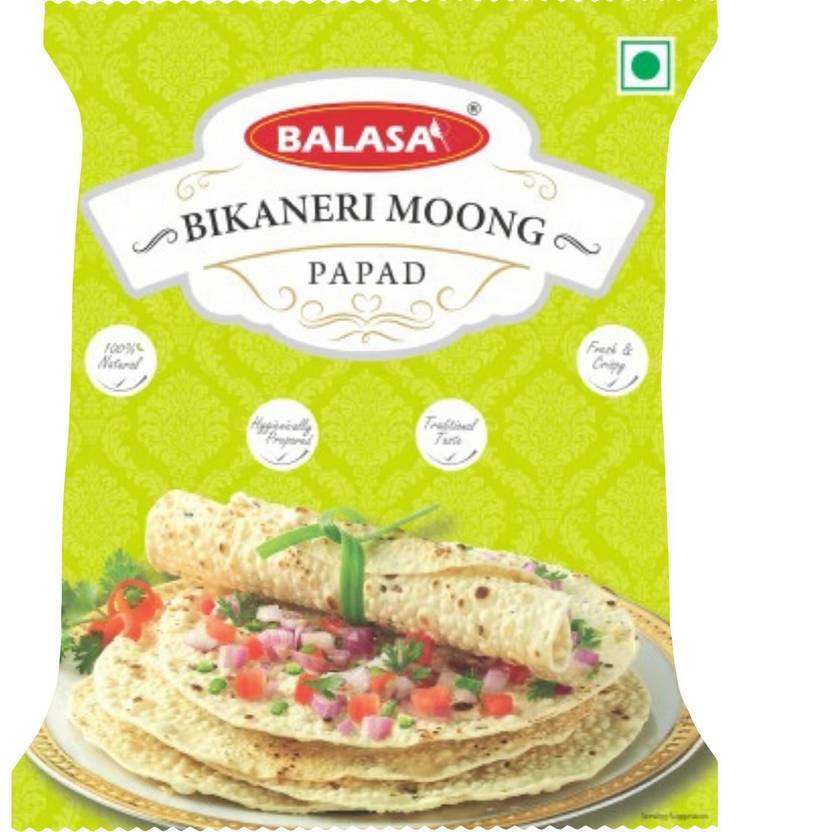 balasa BIKANERI MOONG 200 GMS Masala Papad