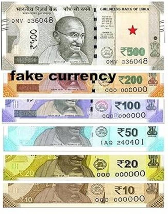 BRILLARE Dummy Indian Currency 250 notes for kids Nakli notes All New Artificial Currency Gag toy Gag Toy