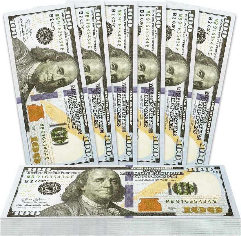 Playhubs 400PCS Dummy Dollar Money Notes Toy for Kids 3+ | Party Favors & Movie Props Pretend Play Learning Money Toy Gag Toy Price in India - Image 2