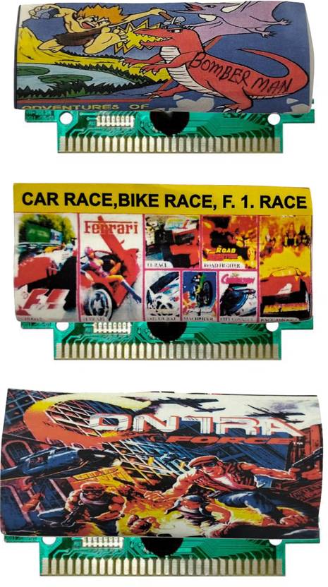 COUNTACH 8 Bit TV Video Game Cassettes Like BOMBERMAN, CAR RACE, CONTRA Gaming Accessory Kit