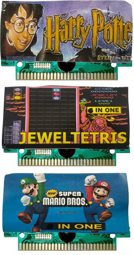 COUNTACH 8 Bit TV Video Game Cassettes Like HARRY POTTER, JEWELTETRIS, SUPER MARIO BROS  Gaming Accessory Kit