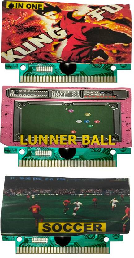 COUNTACH 8 Bit TV Video Game Cassettes Like KUNGFU, LUNNERBALL, SOCCER  Gaming Accessory Kit