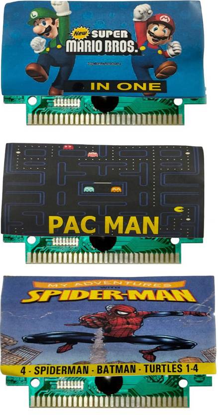 COUNTACH 8 Bit TV Video Game Cassettes Like SUPER MARIO BROS, PACMAN, SPIDERMAN  Gaming Accessory Kit