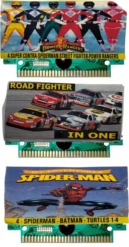 COUNTACH 8 Bit TV Video Game Cassettes Like POWER RANGER, ROAD FIGHTER, SPIDERMAN  Gaming Accessory Kit