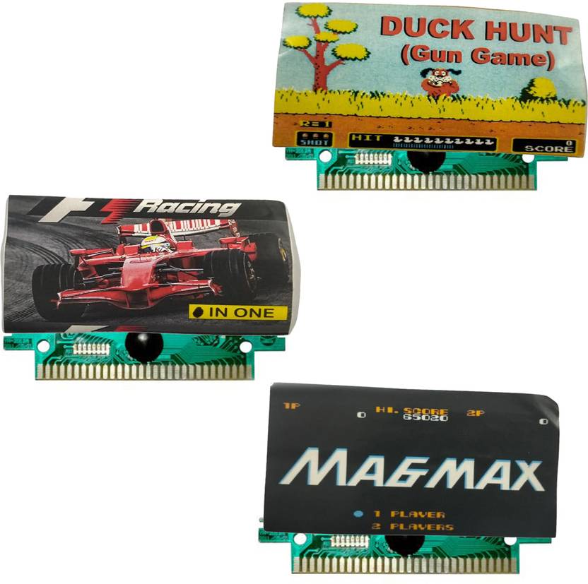 COUNTACH 8 Bit TV Video Game Cassettes Like DUCK HUNT, F1 RACE, MAGMAX  Gaming Accessory Kit