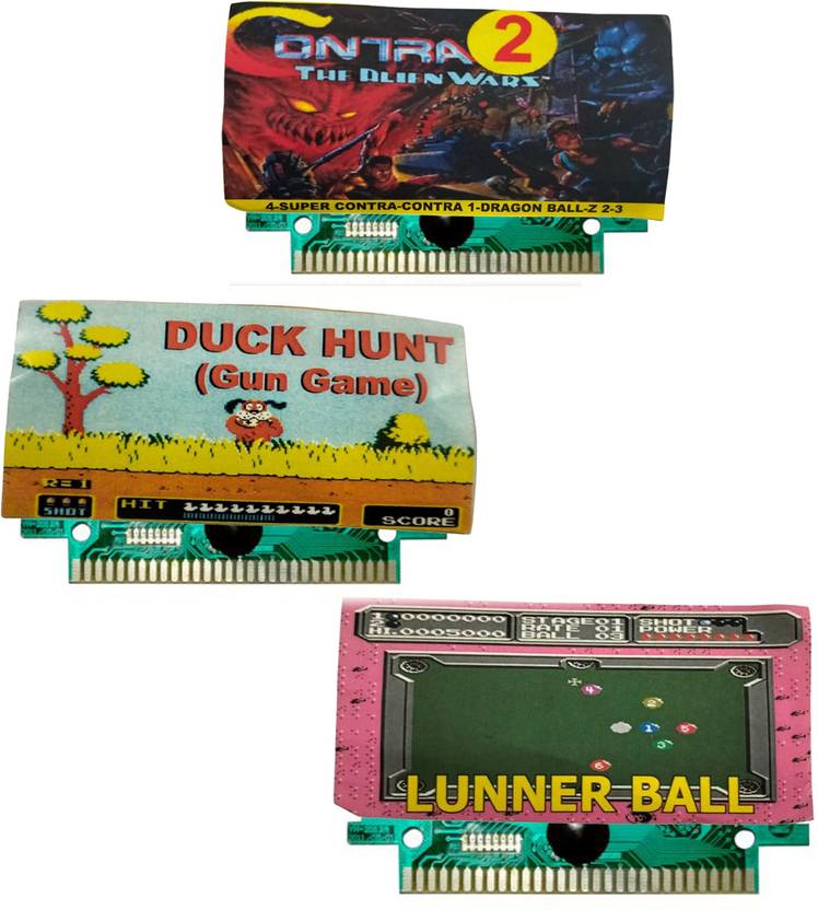 COUNTACH 8 Bit TV Video Game Cassettes Like CONTRA 2. DUCK HUNT, LUNNER BALL  Gaming Accessory Kit