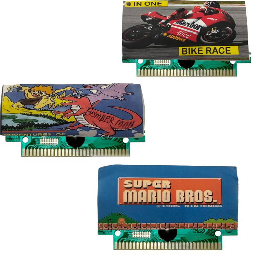 COUNTACH 8 Bit TV Video Game Cassettes Like BIKE RACE,BOMBER MAN, SUPER MARIO-BROS Gaming Accessory Kit