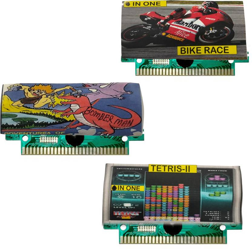 COUNTACH 8 Bit TV Video Game Cassettes Like BIKE RACE,BOMBER MAN, TETRIS 2 Gaming Accessory Kit