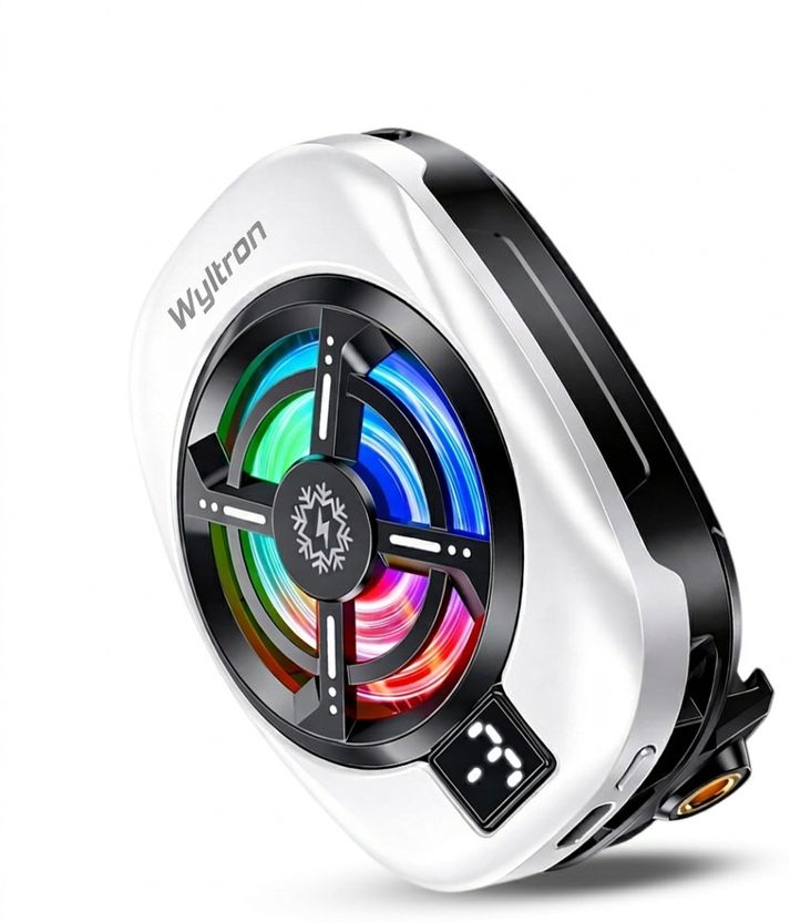 Wyltron Gaming Mobile Semiconductor Cooling Fan with RGB Light - Image 1