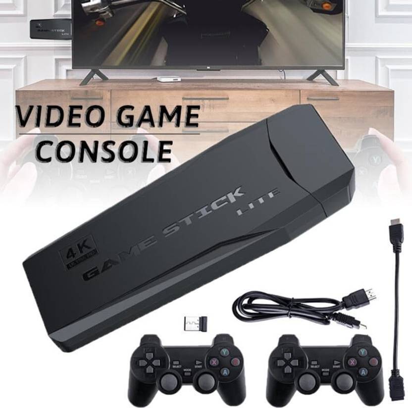 4K HD TV Video Game 2.4G Wireless Game Stick With 2 Wireless Controller_ HD Edition