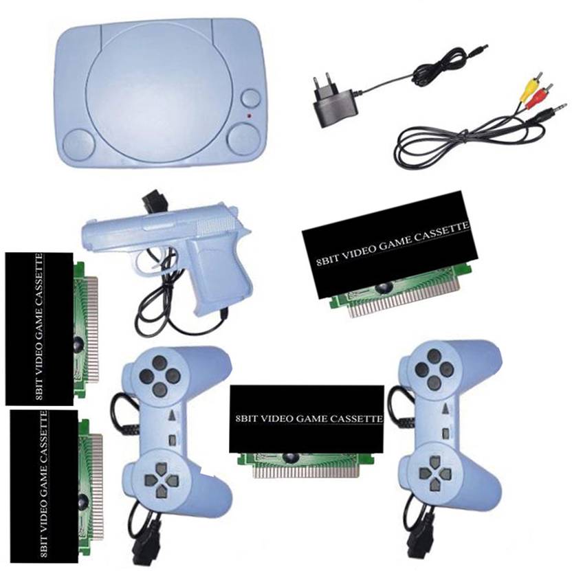 COUNTACH 8bit 4 cassettes with in-built game with 1 casette TV Classic video game console NA GB with 30 to 40 games in built ,with 1 cassette