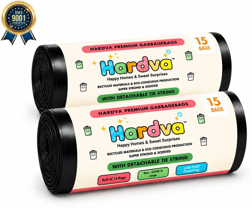 hardva HARDVALARGE SIZE GARBAGE BAGS Large 40 L Garbage Bag  Pack Of 30