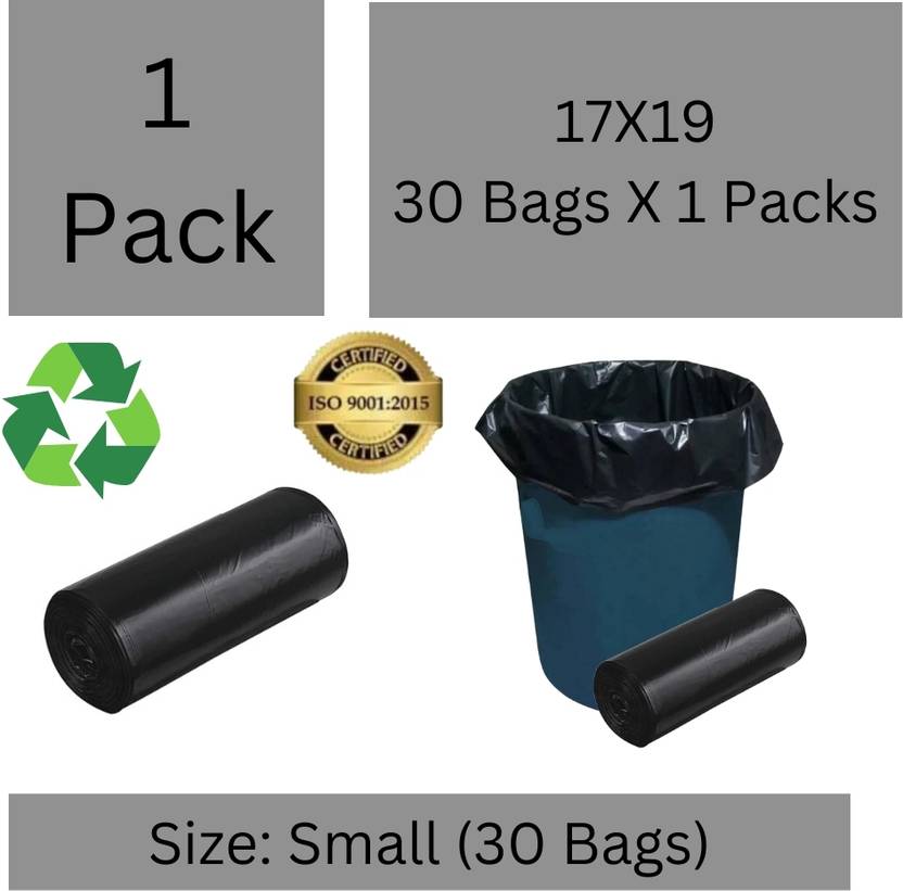 Green Wave GWP-1 (Pack of 1 ) Small 3 L Garbage Bag Pack Of 30