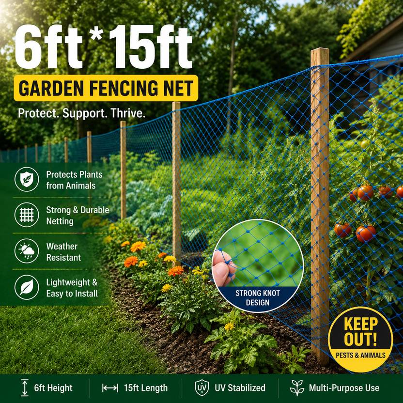 BEENA Garden-net-6ft*15ft Garden Tool Kit