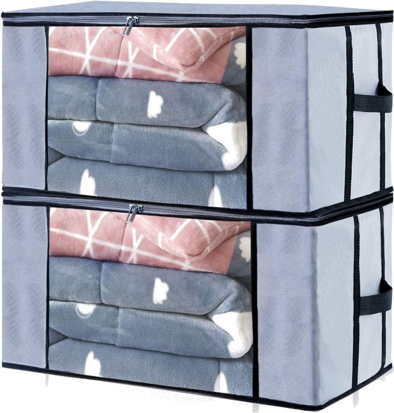 MSW Underbed Storage Bag With ide Handles Storage Organizer Blanket