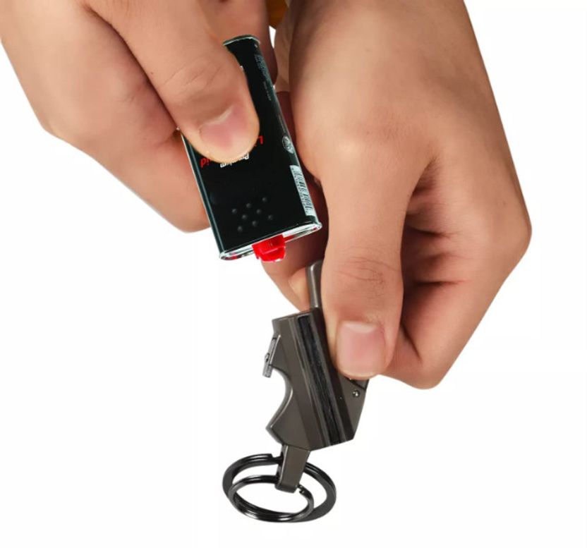 Iris Grape Metal Matchstick Keychain Lighter - Image 5