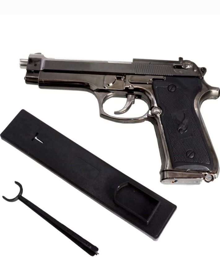 Saros Gun Lighter (Silver, Black) - Image 5