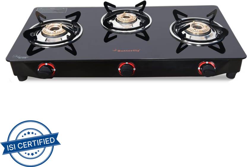 Butterfly RAPID 3B Glass Manual Gas Stove Price in India Buy