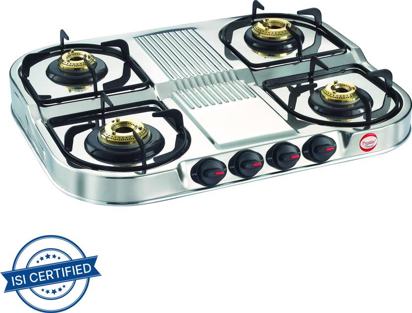 Prestige Royale Stainless Steel Manual Gas Stove Price in India Buy