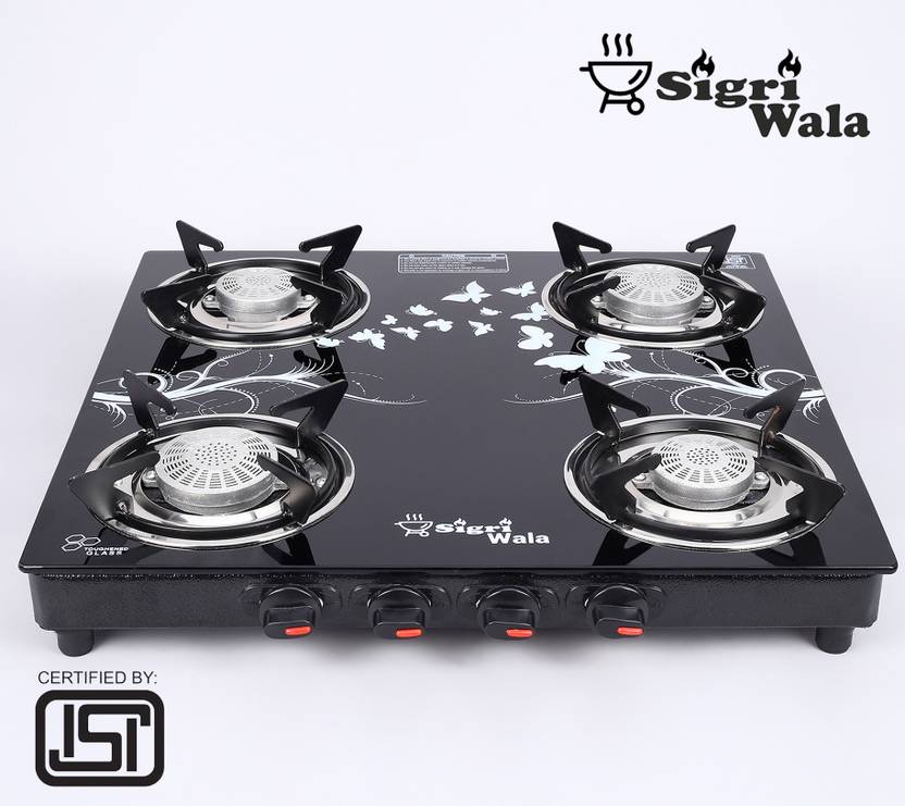 Sigriwala Tornado Delux Design ISI Certified Glass Manual Gas Stove