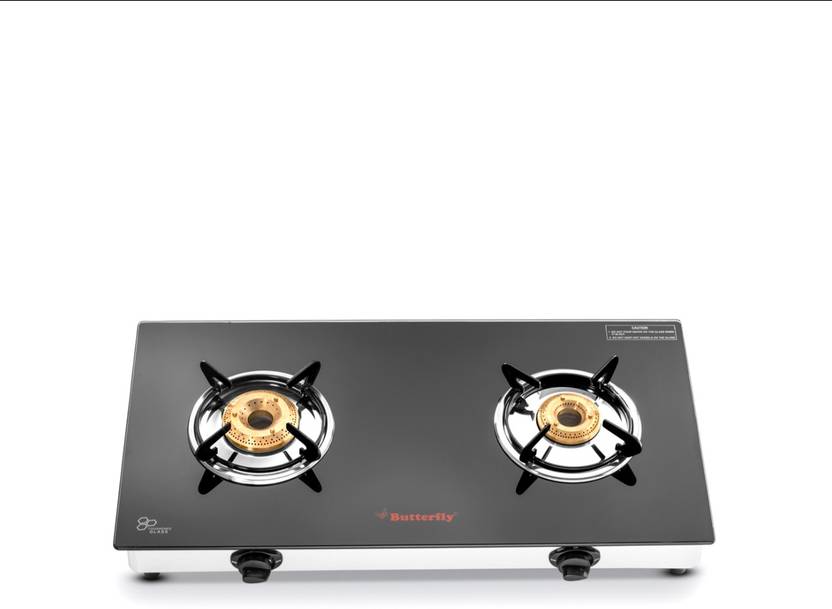 Butterfly Radiant Jumbo 2 Burner Glass Manual Gas Stove Price in India