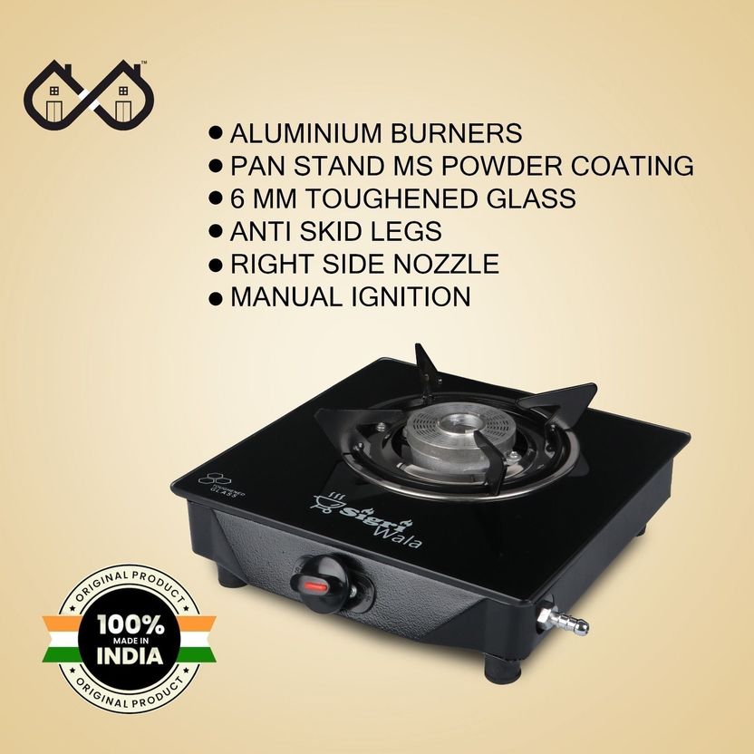 Sigri-wala Primecook Manual Glass Gas Stove - Image 3