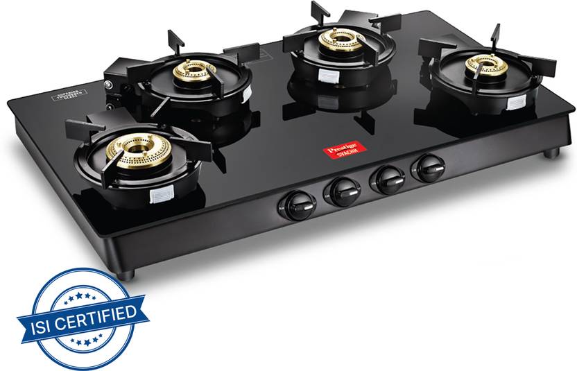 Prestige Svachh Neo GTSN 04 L with Liftable Glass Manual Gas Stove