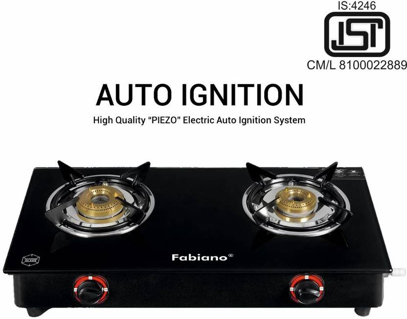 Fabiano 2 Burner ISI Certified, With Brass Burners LPG To PNG