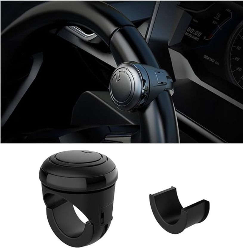 SGL ABS Car Steering Knob Black - Image 1
