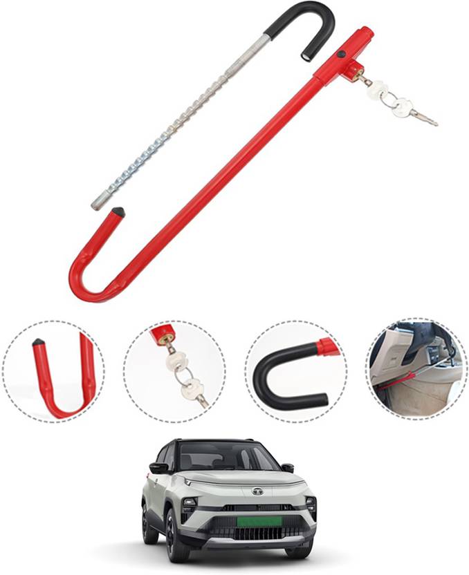 ABJD AntiTheft Car Steering Lock Heavy Duty Lock For Punch EV Tata