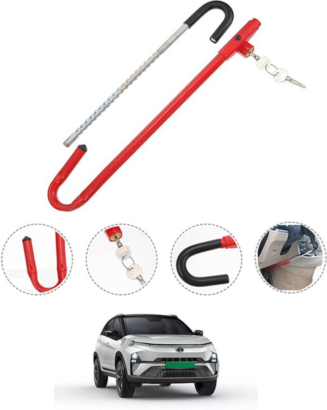 MATIES AntiTheft Steering Lock Heavy Duty Lock Nexon EVTata2024 Gear Lock Price in India Buy