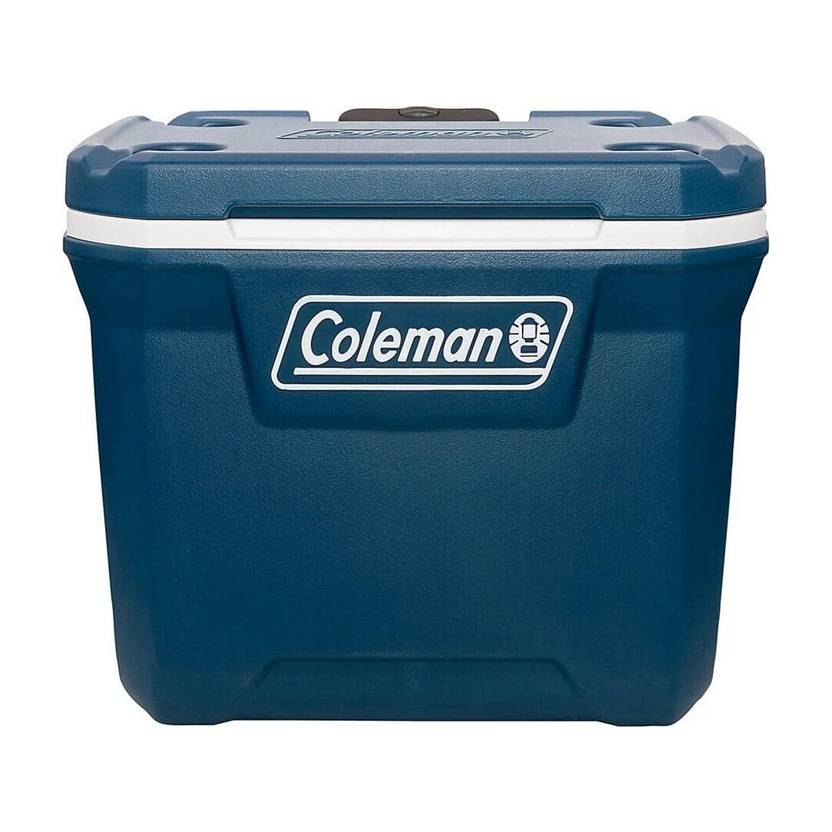 COLEMAN 50qt/48 Ltr Xtreme Wheeled Cooler Grey Outdoor Camping ice Box 47.3L, cooler box with 2 wheels and handle, holds ice for up to 5 days, blue