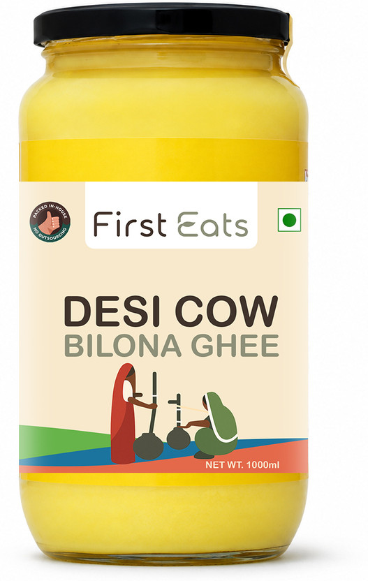 FirstEats FIRSTEATSDESICOW Ghee Glass Bottle