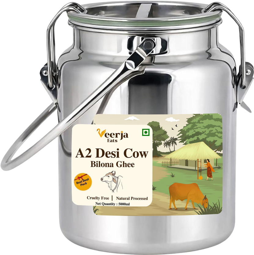 VEERJAEATS A2 Desi Cow Grass-fed Traditional Bilona Method 100%