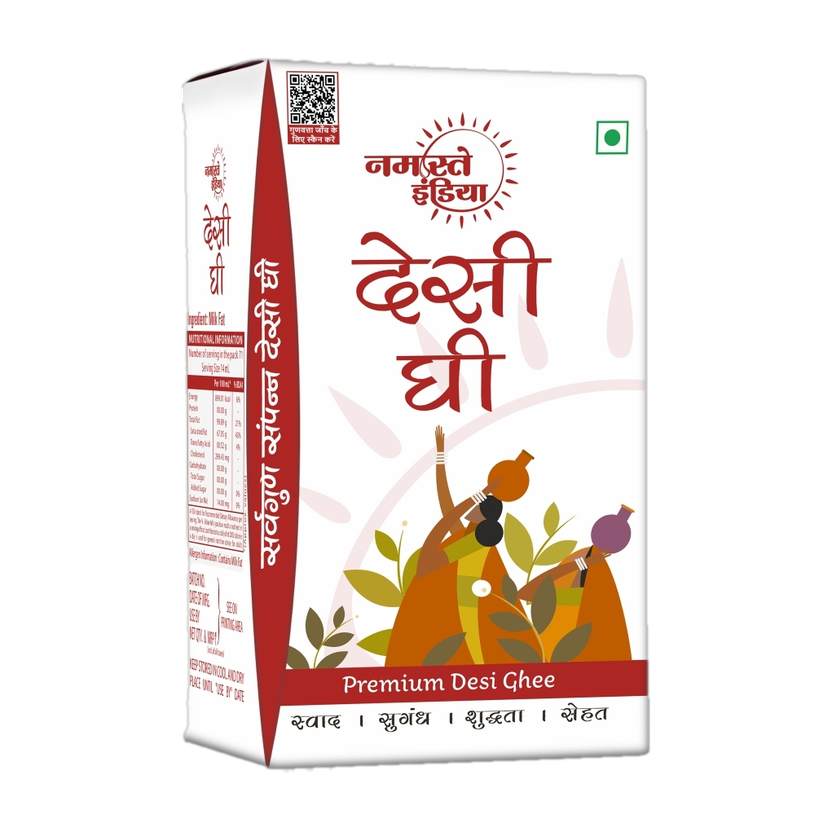 Namaste India Desi Ghee 450ml Tetrapack - Image 1