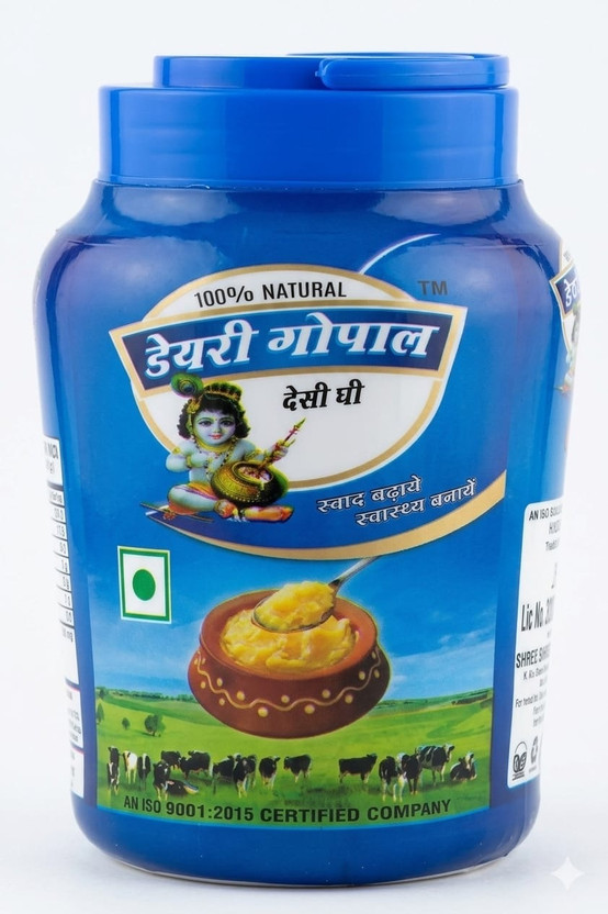 DAIRY GOPAL Natural Pure Desi Milk Buffalo Ghee Rich Aroma