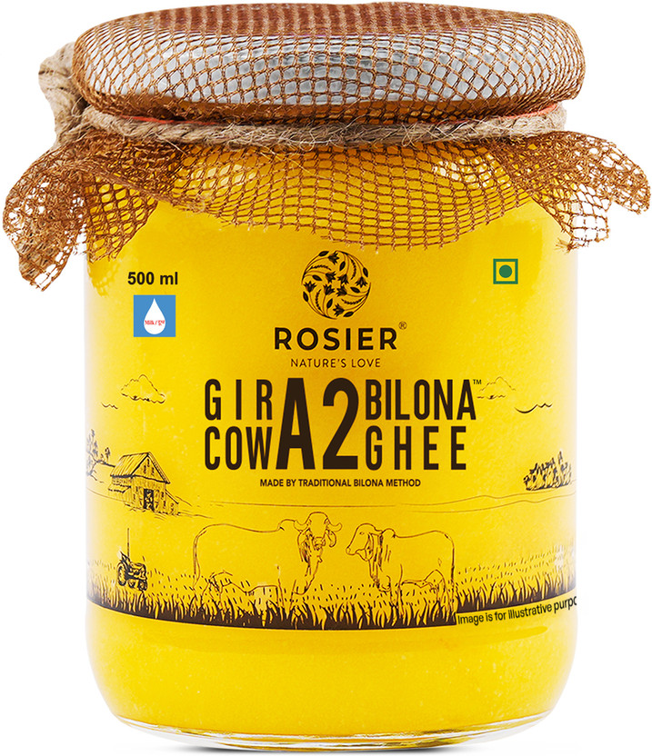 ROSIER A2 Cow Ghee, Traditional Bilona Method, Pure, Natural and